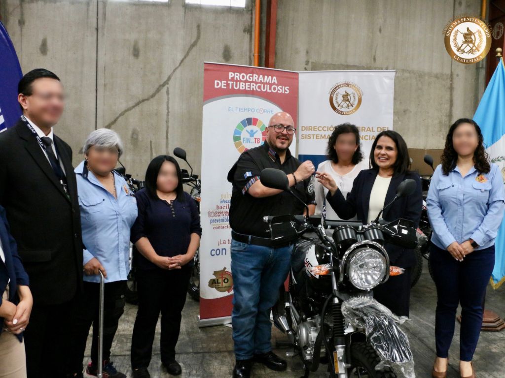 Donan motocicletas al Sistema Penitenciario para apoyar en la prevención de la tuberculosis